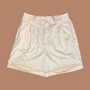 Vintage Messages High Waisted Pleated Shorts